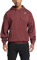 Gymshark Crest Oversized Hoodie Embroidered Pullover - Burgundy Red. A5A8O-RBQV Gymshark Crest Oversized Hoodie Embroidered Pullover - Burgundy Red. A5A8O-RBQV