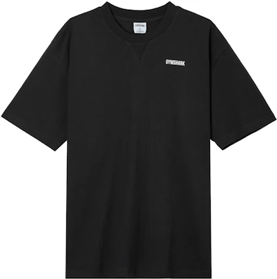 GYMSHARK Rest Day Sweat Black Loose Fit Crew Neck Tee with Minimal Logo. A3A4B-BBBB Buy GYMSHARK Rest Day Sweat Black Loose Fit Crew Neck Tee with Minimal Logo. A3A4B-BBBB