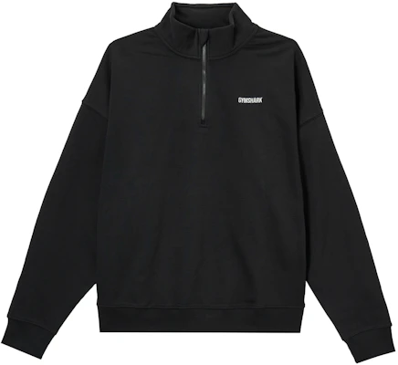 Gymshark Rest Day Sweats 1/4 Zip Pullover Sweatshirt Black Casual Style A3A3Z-BBBB Buy Gymshark Rest Day Sweats 1/4 Zip Pullover Sweatshirt Black Casual Style A3A3Z-BBBB