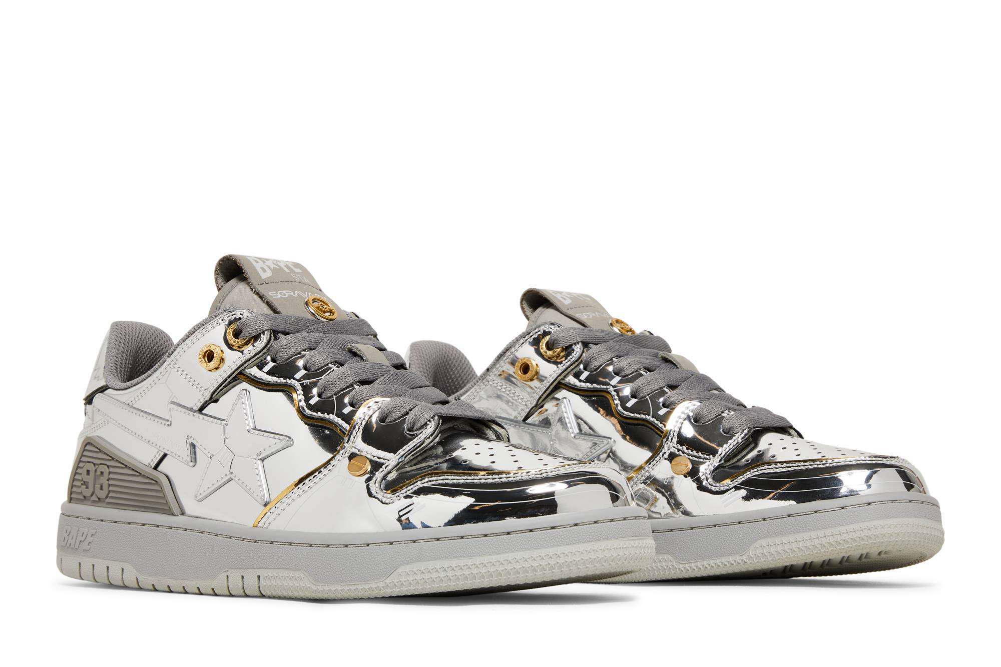 Cheap Hajime Sorayama x BAPE Sk8 Sta '銀色' 1H73191918