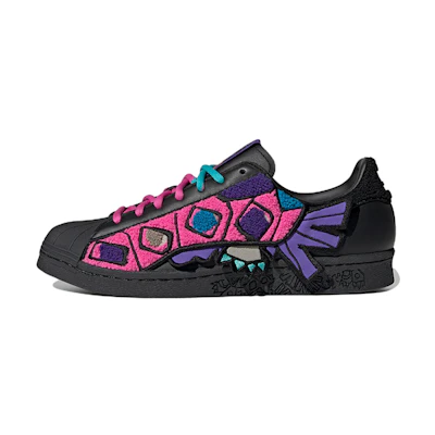 adidas originals Superstar 80s Han Meilin 'Black Purple Pink'