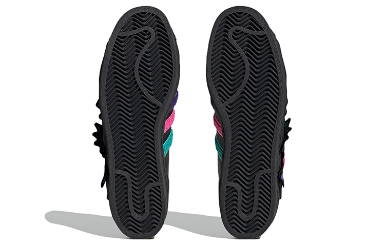 Details for 韩美林 x adidas originals Superstar 80s "辰龍" 防滑耐磨 運動鞋 男女款 黑粉紫