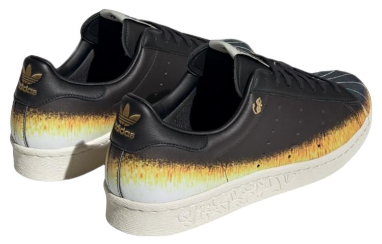 Purchase 阿迪达斯三叶草 Superstar 80s x 韩美林 '黑黄橙' ID4385