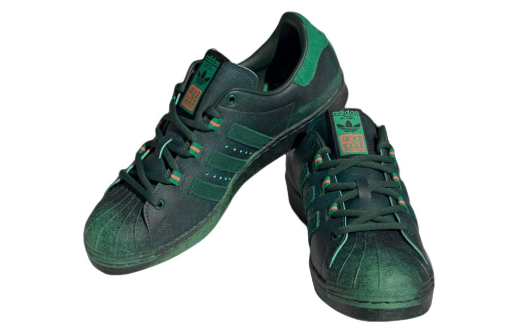 Lookbook アディダス オリジナルス スーパースター80s x 韓美林 "緑" ID4382