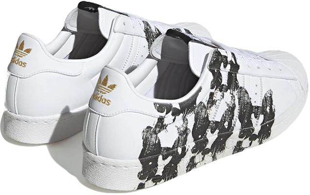 韓美林 x adidas originals Superstar 80s "戌狗" 防滑抗磨 滑板鞋 共用款 白黑色 Purchase 韓美林 x adidas originals Superstar 80s "戌狗" 防滑抗磨 滑板鞋 共用款 白黑色