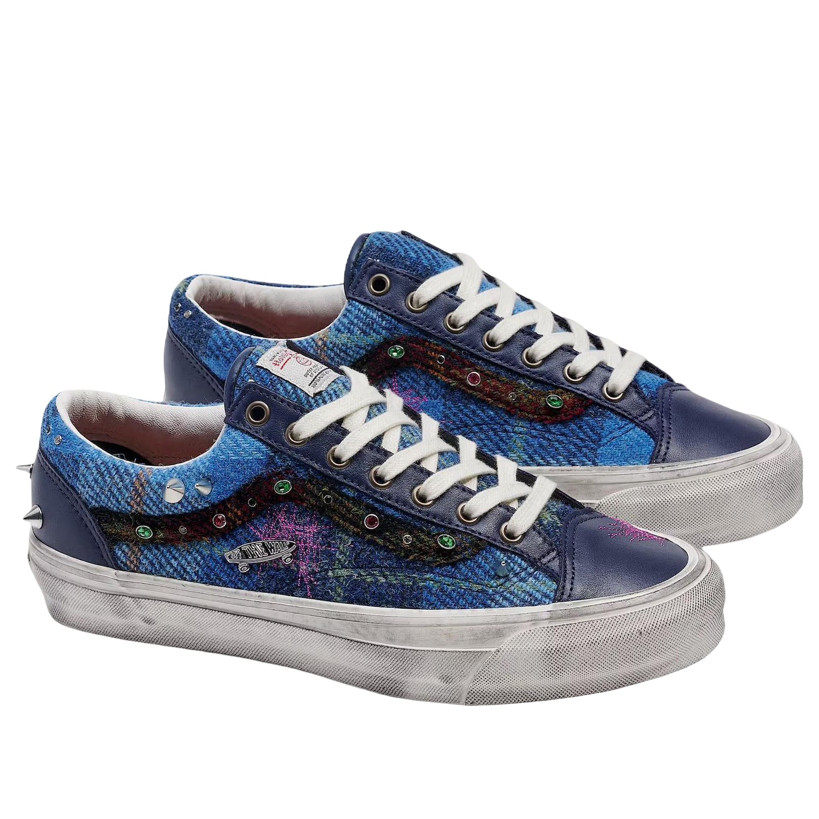 Order Harris Tweed x Vans Old Skool 'Blue Multi' VN000E8VBIP