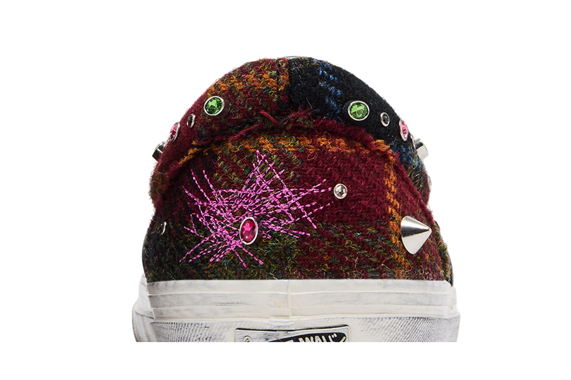 Sizing Harris Tweed x Vans Premium 经典一脚蹬懒人鞋「红色」 VN000E96BJN