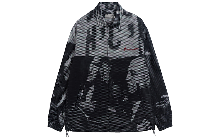 HARSH AND CRUEL 20AW Full-Print Mafia Coach Jacket Unisex Multicolor HM203040039