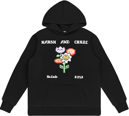 HARSH AND CRUEL AW22 像素遊戲卡通花圖案連帽衫 - 男女街頭潮流 HM224040506 Buy HARSH AND CRUEL AW22 像素遊戲卡通花圖案連帽衫 - 男女街頭潮流 HM224040506