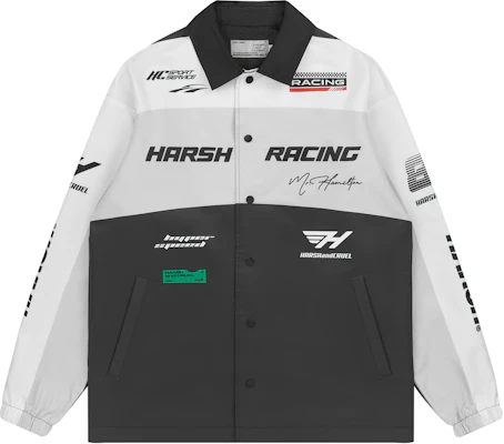 HARSH AND CRUEL AW22 レトロF1 レーシング 手書きルーズコーチジャケット ブラック 男女兼用 HX223050396 Buy HARSH AND CRUEL AW22 レトロF1 レーシング 手書きルーズコーチジャケット ブラック 男女兼用 HX223050396