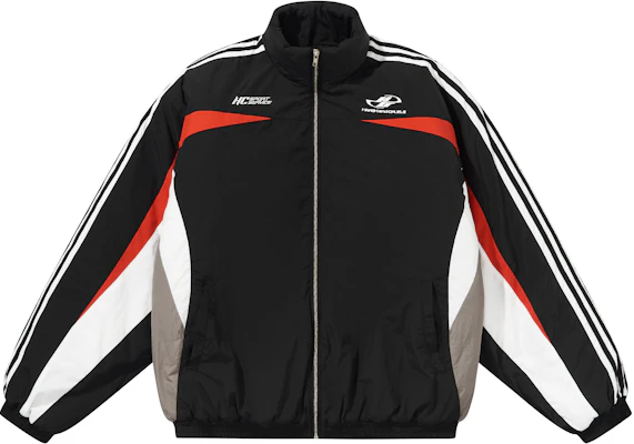 HARSH AND CRUEL 黑色拼接街头风赛车夹克 男女通用 HL233050479 Buy HARSH AND CRUEL 黑色拼接街头风赛车夹克 男女通用 HL233050479