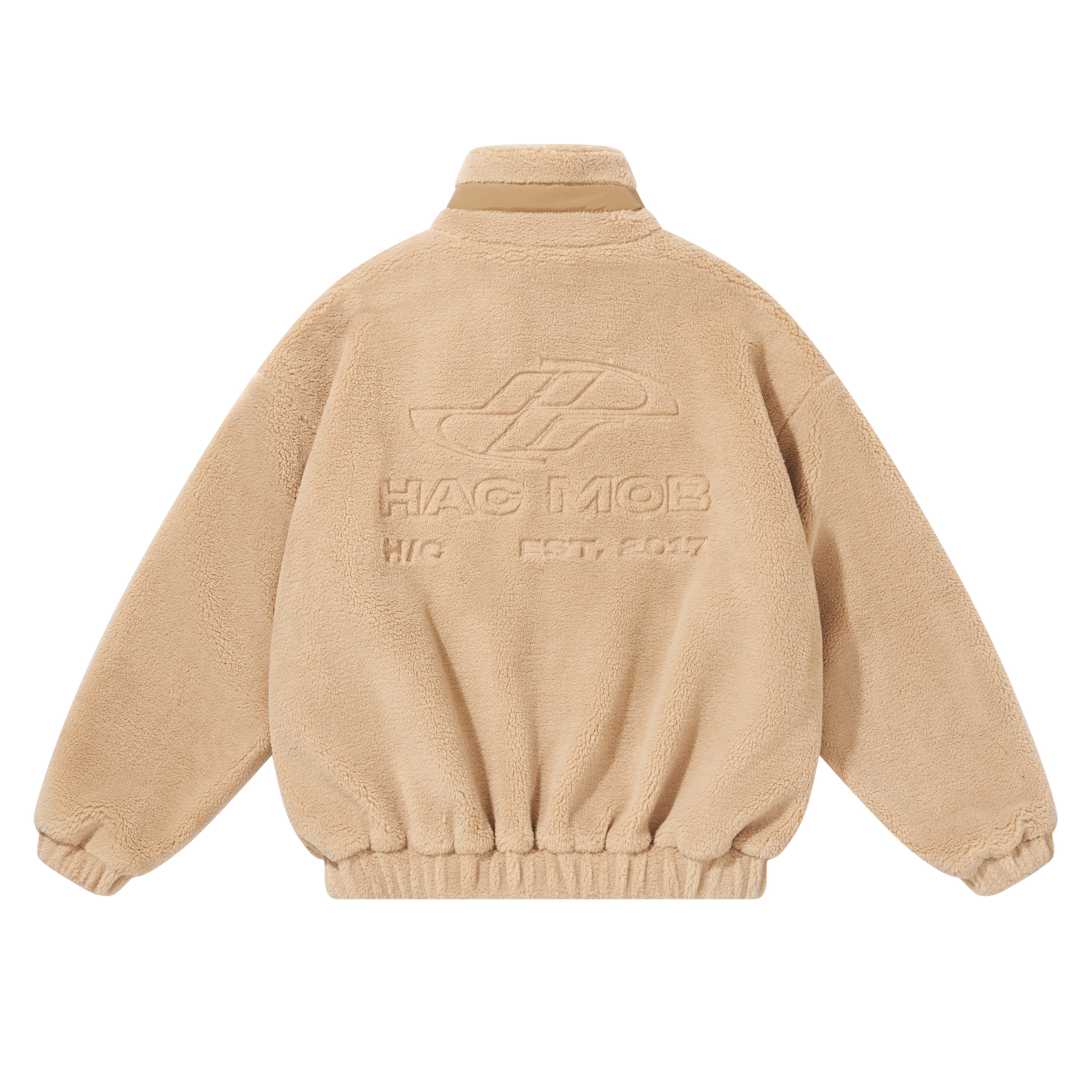 HARSH AND CRUEL Cleanfit Street Style Fleece Logo Embroidered Zip Jacket Unisex. HN234050531