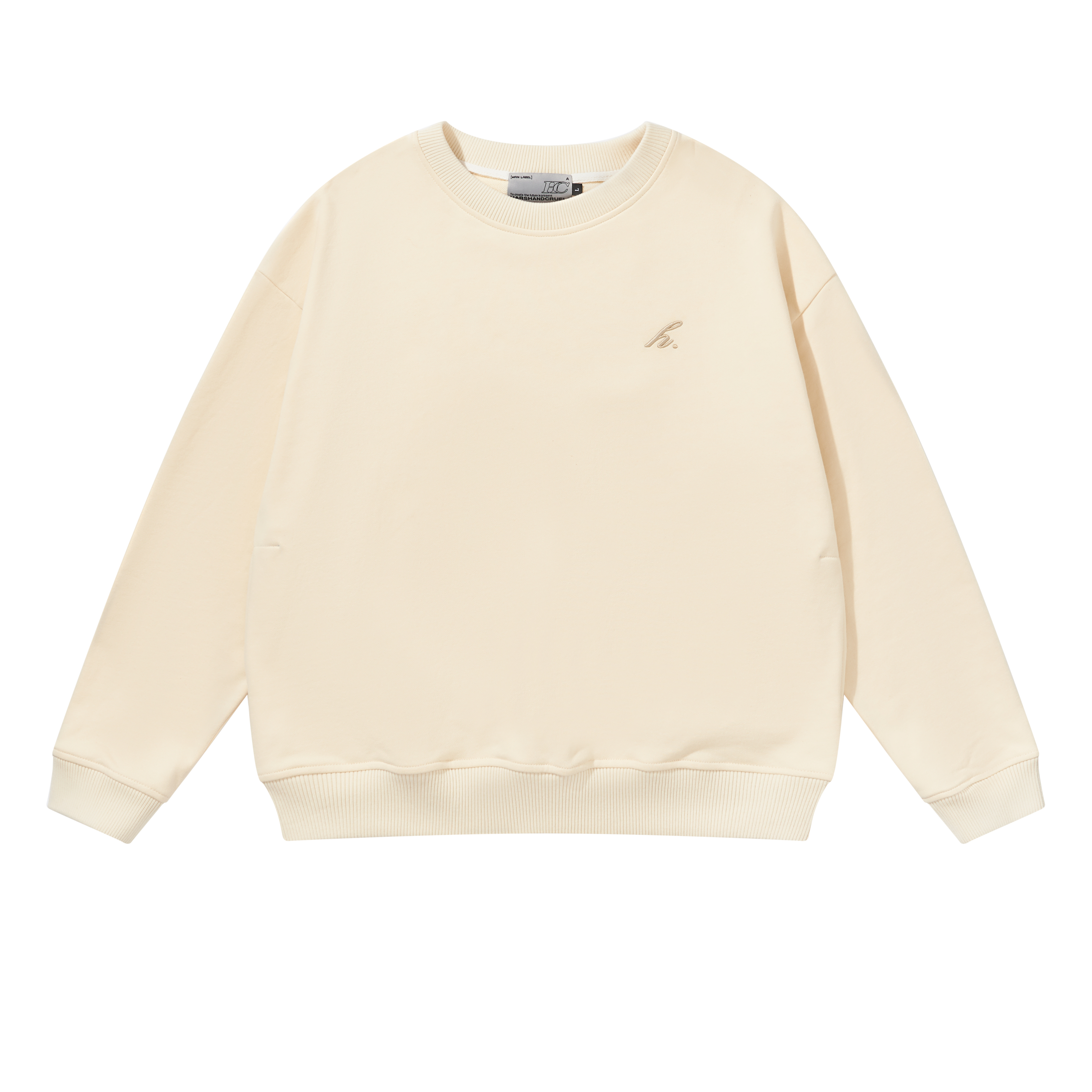 HARSH AND CRUEL Cleanft Minimalist Embroidered Crewneck Sweatshirt Unisex HN234030541