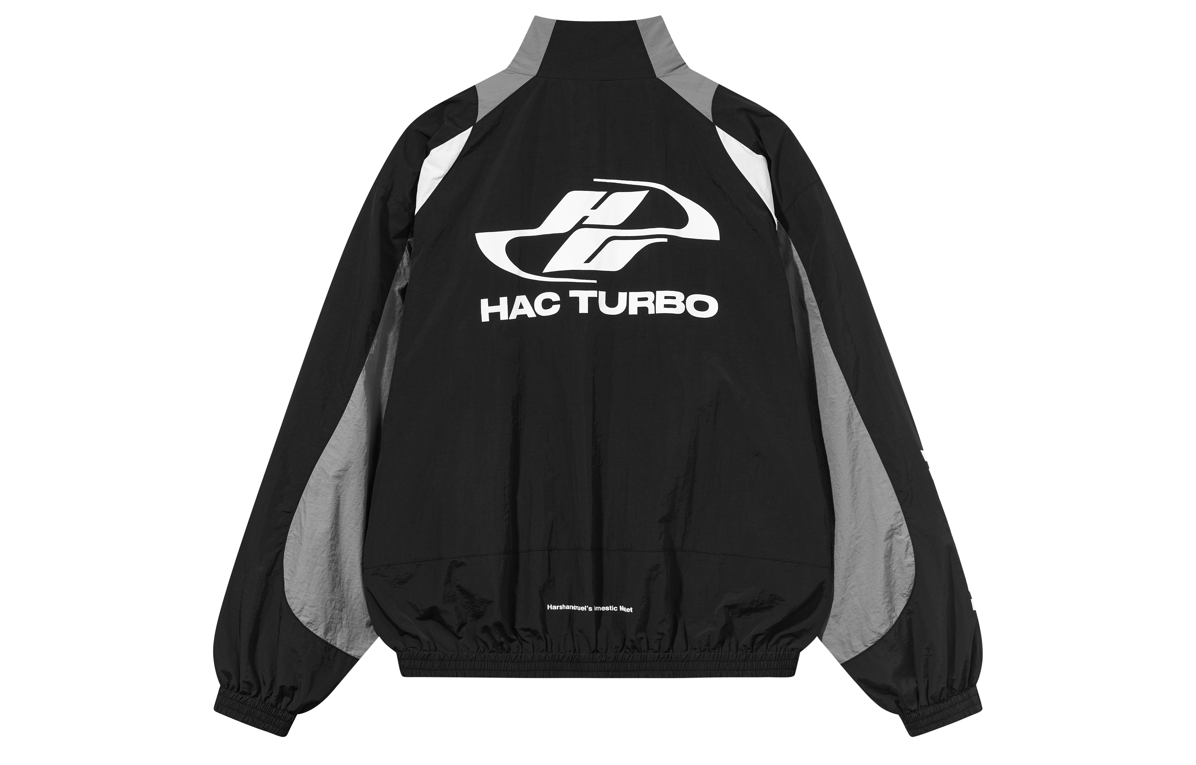 HARSH AND CRUEL Color-Block Letter Print Zip-Up Jacket Unisex Sports Style HL233050391