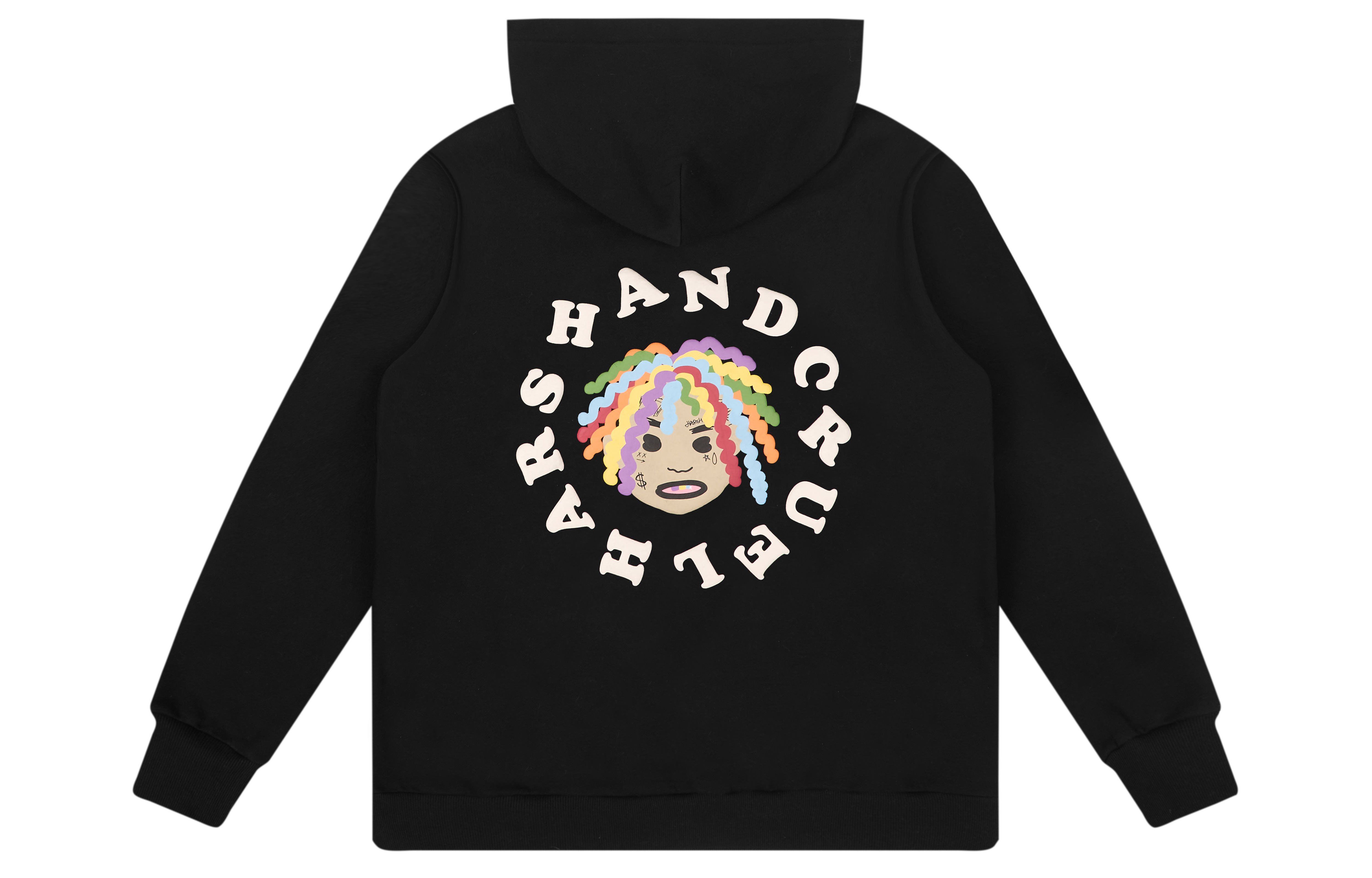 HARSH AND CRUEL Colorful Dreadlocks Cartoon Hoodie Winter Unisex Pullover HW221020056