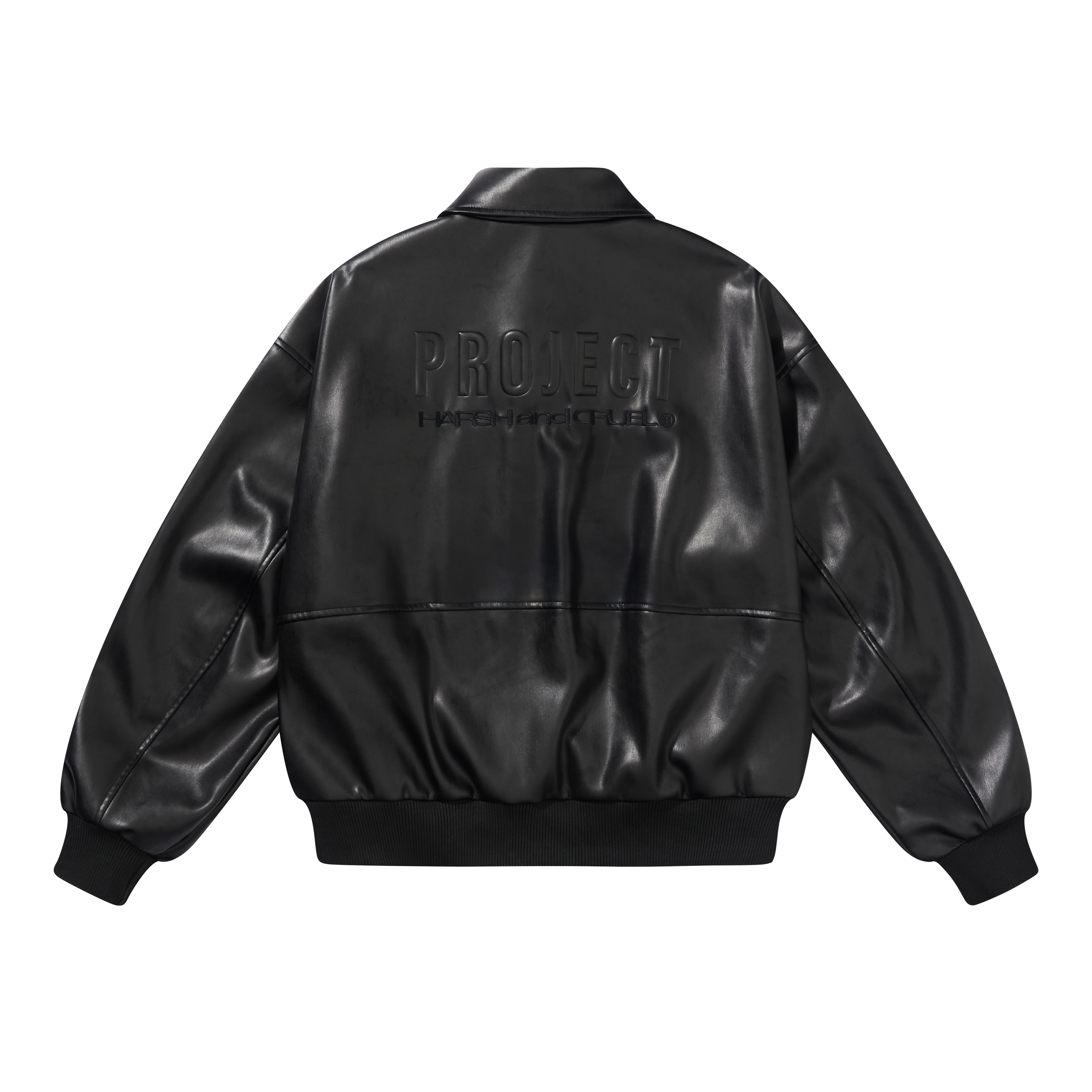 HARSH AND CRUEL Embroidered Loose-Fit Black Jacket Unisex HL233050549