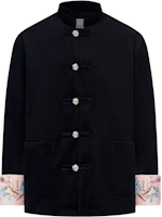 HARSH AND CRUEL Floral Buckle Mandarin Collar Jacket Unisex Casual Style HL244050334 HARSH AND CRUEL Floral Buckle Mandarin Collar Jacket Unisex Casual Style HL244050334