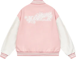 HARSH AND CRUEL Floral Embroidered Lace Patch Varsity Jacket Unisex HX244090340 HARSH AND CRUEL Floral Embroidered Lace Patch Varsity Jacket Unisex HX244090340