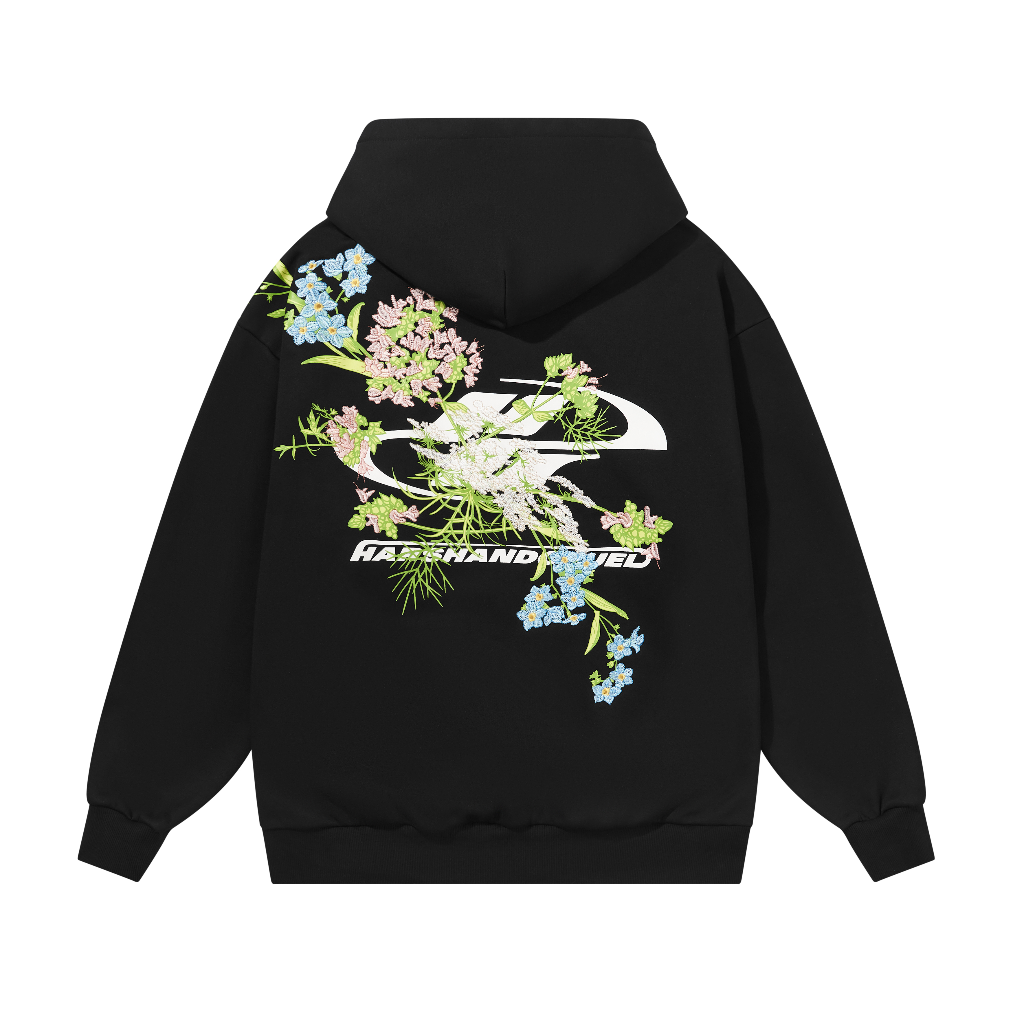HARSH AND CRUEL Floral Embroidery Streetwear Hoodie Unisex Gift Box. HN233030410