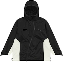 HARSH AND CRUEL FW22 Black Asymmetric Zipper Colorblock Hooded Jacket Unisex HM223050574 HARSH AND CRUEL FW22 Black Asymmetric Zipper Colorblock Hooded Jacket Unisex HM223050574