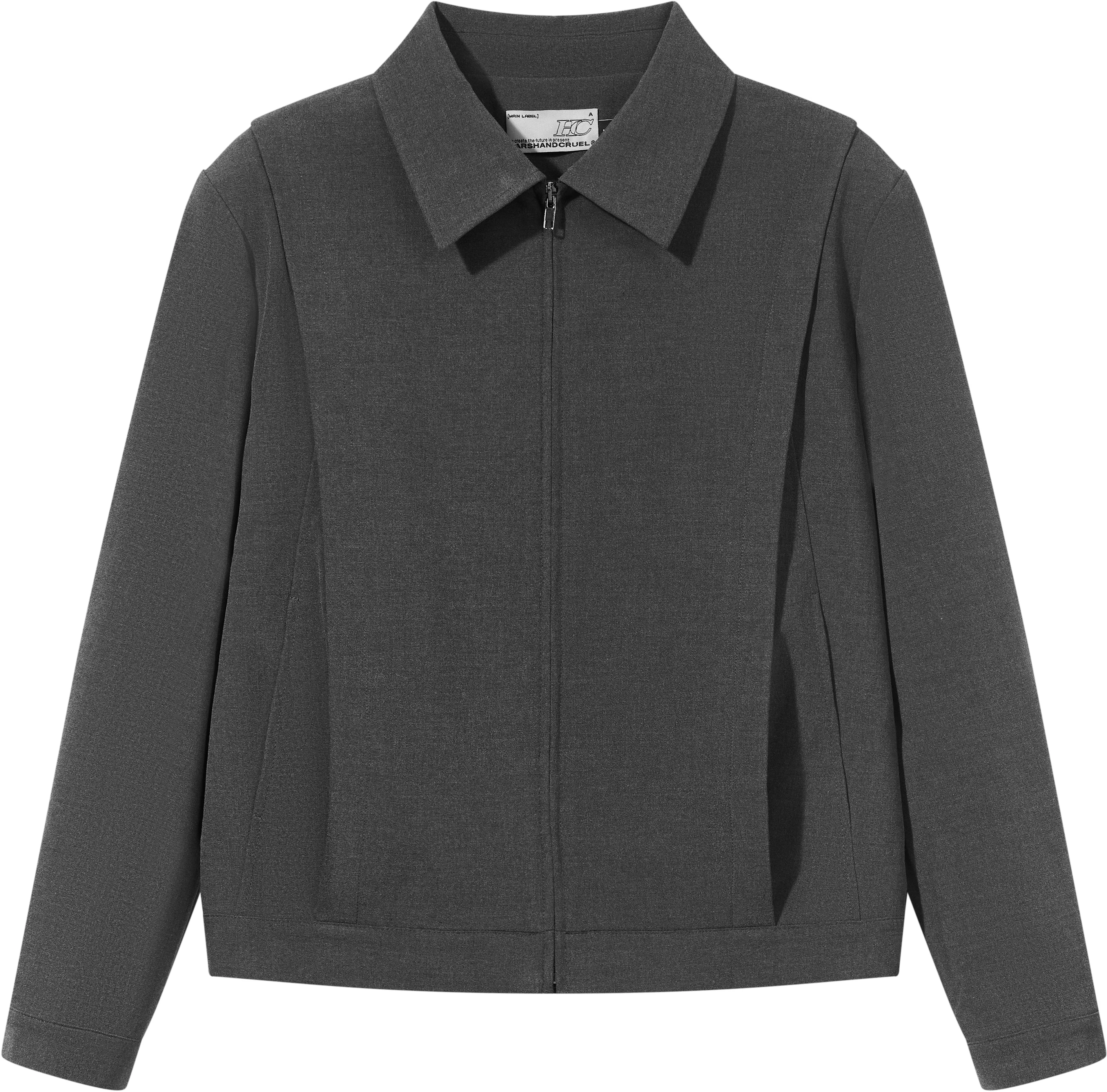 harsh-and-cruel-gray-paneled-wrinkle-resistant-short-jacket-unisex-hx-241050037