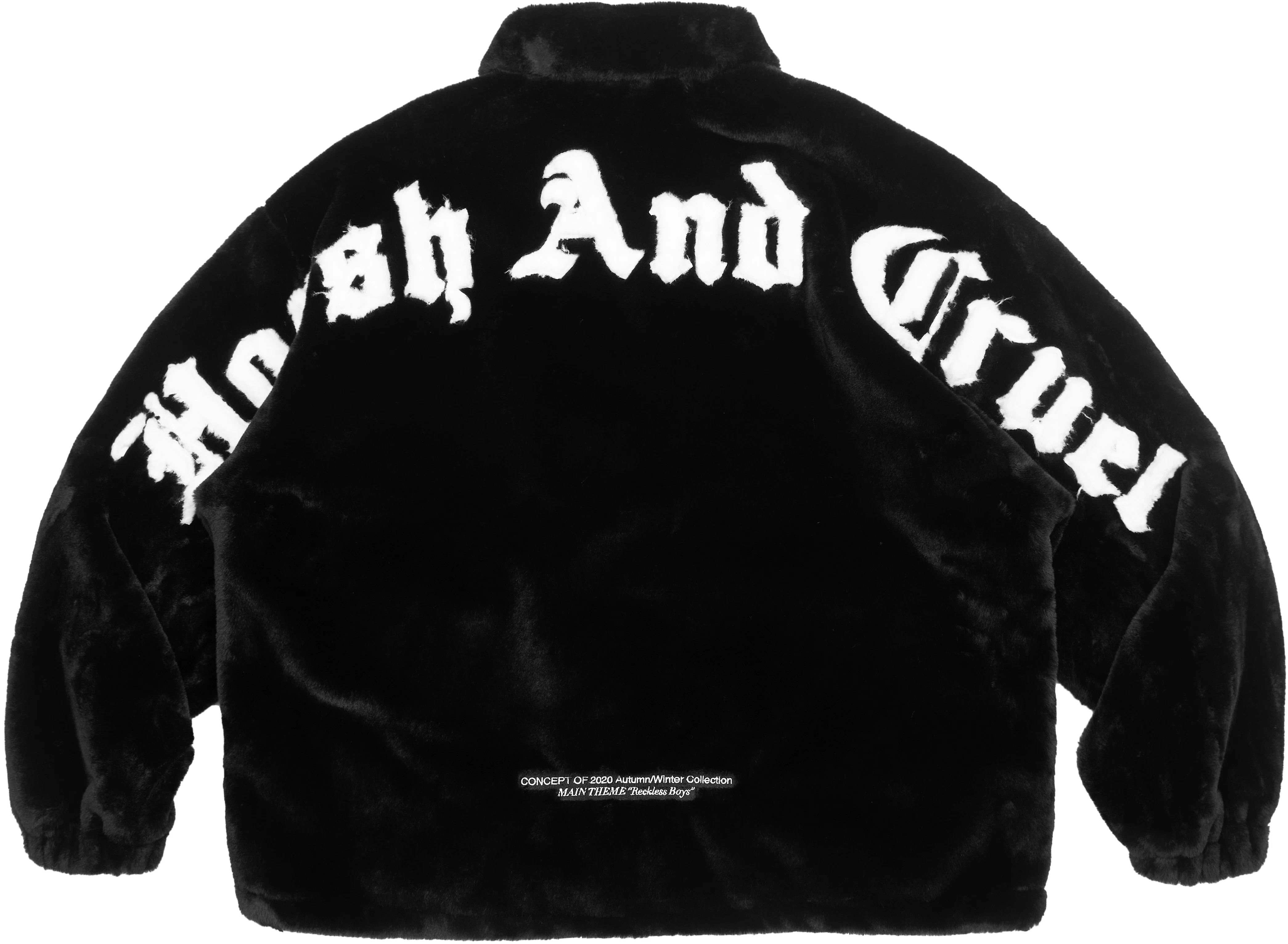 harsh-and-cruel-heavy-embroidered-faux-fur-logo-patch-jacket-unisex-hm-203040068
