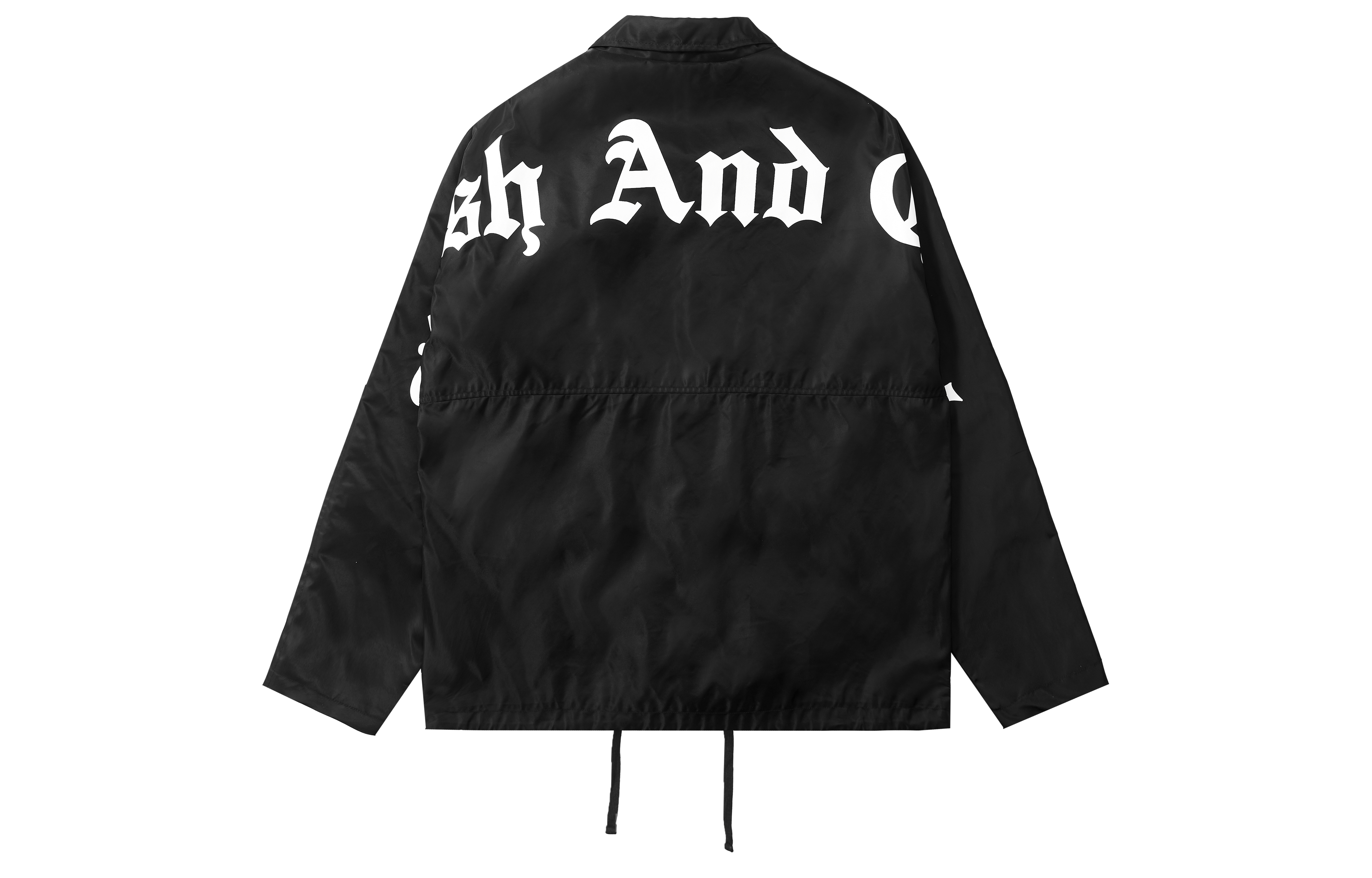 HARSH AND CRUEL Letter Print Basic Loose Coach Jacket Unisex HM2130140007