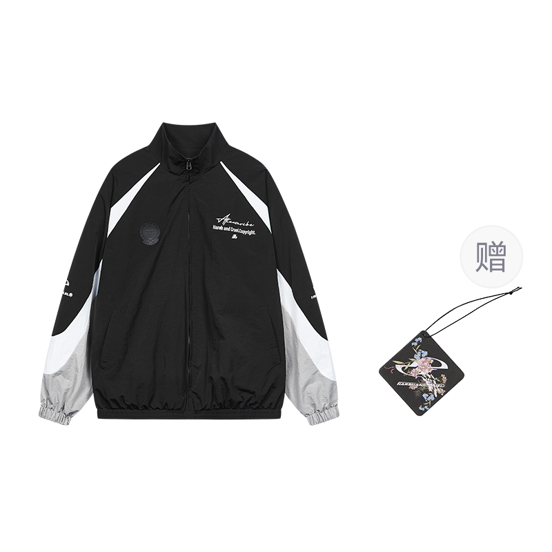 HARSH AND CRUEL Logo Patchwork Retro Streetwear Loose Jacket Unisex. HL243050245