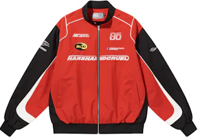 HARSH AND CRUEL Retro Colorblock Racing Jacket Unisex HL233050429 HARSH AND CRUEL Retro Colorblock Racing Jacket Unisex HL233050429
