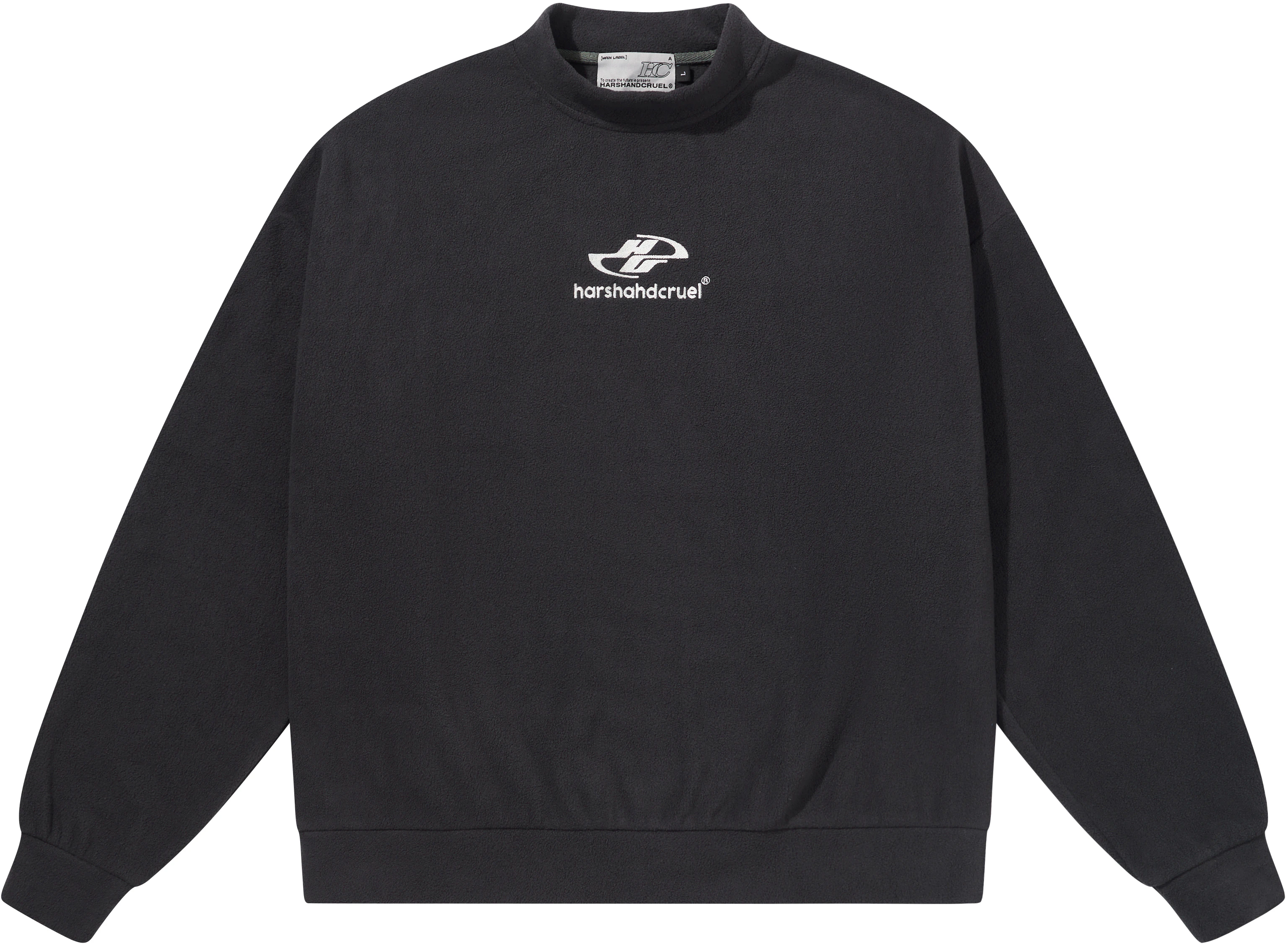 harsh-and-cruel-retro-streetwear-logo-embroidered-fleece-crewneck-sweatshirt-unisex-hn-233030435