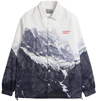 HARSH AND CRUEL Snow Mountain Logo Print Coach Jacket Unisex HX203040091 HARSH AND CRUEL Snow Mountain Logo Print Coach Jacket Unisex HX203040091