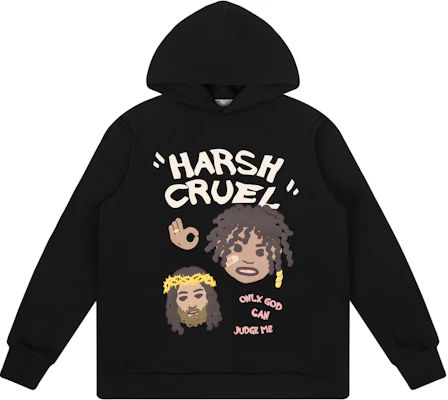 HARSH AND CRUEL SS22 만화 그래피티 루즈핏 후디 유니섹스 폼 프린트 디자인 HW221020016 Buy HARSH AND CRUEL SS22 만화 그래피티 루즈핏 후디 유니섹스 폼 프린트 디자인 HW221020016