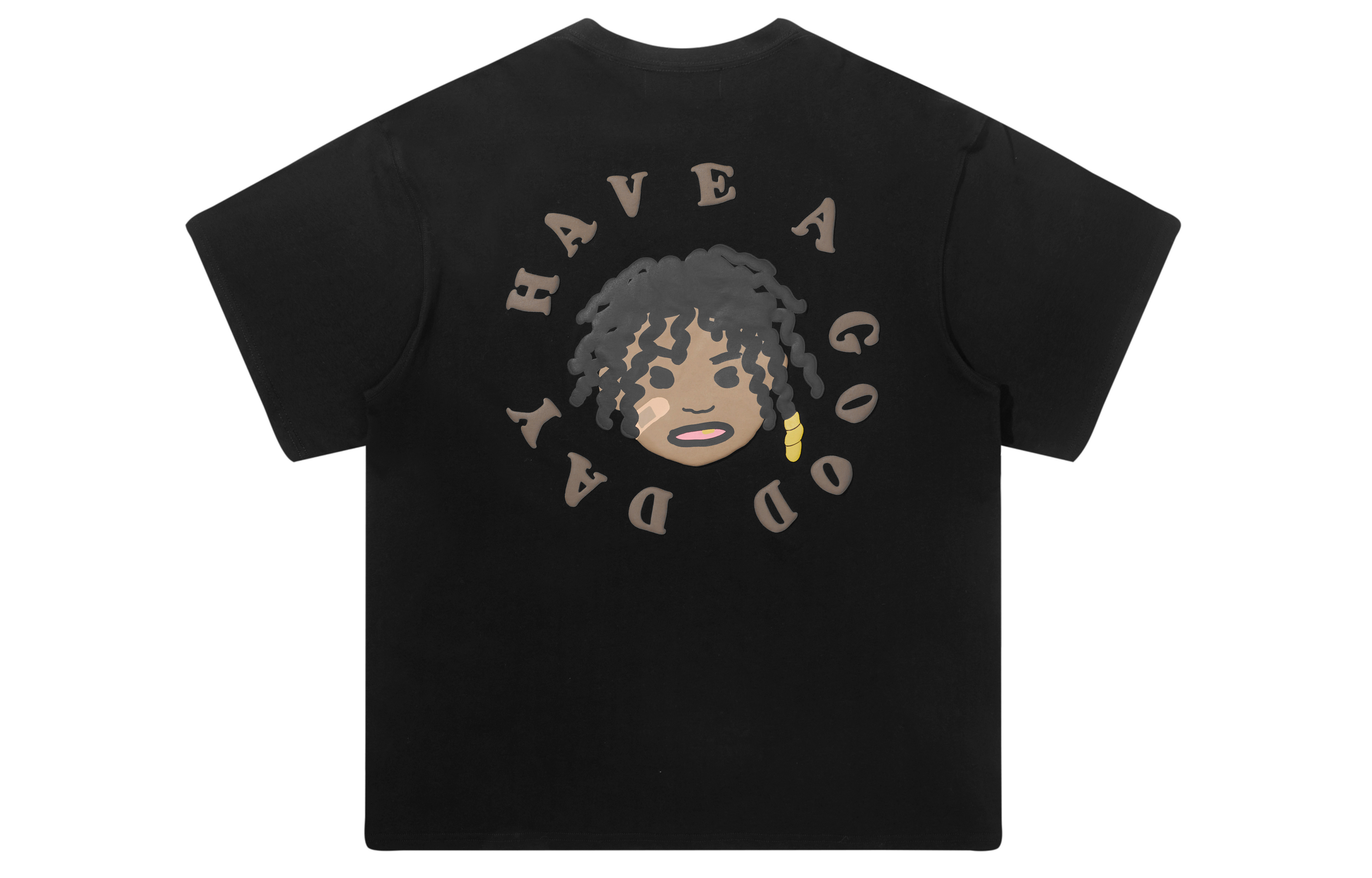 HARSH AND CRUEL SS22 Graffiti Dreadlocks Gold Teeth Loose Unisex T-Shirt HW221010074