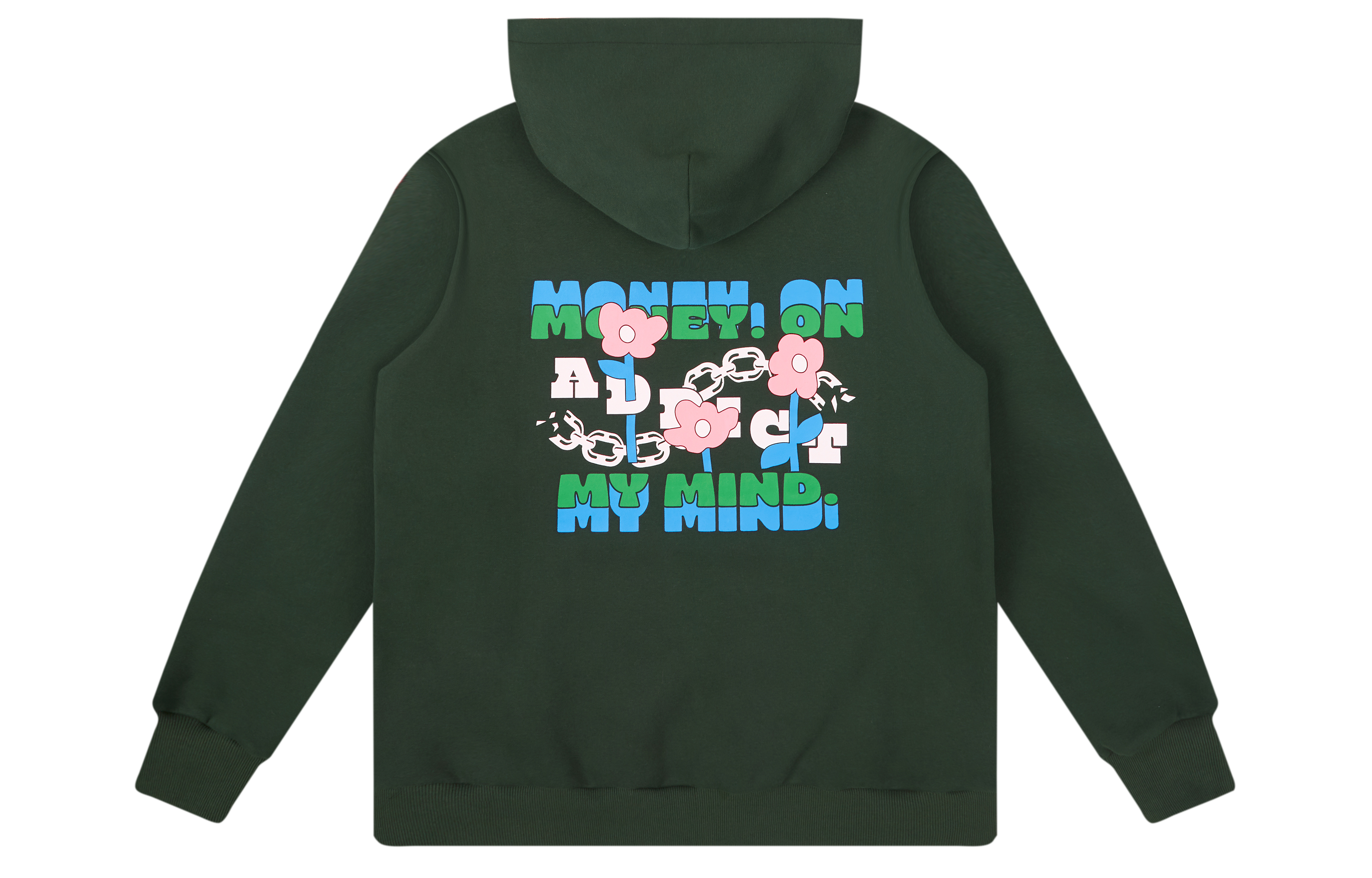 HARSH AND CRUEL SS22 Graffiti Floral Chain Print Sweatshirt Unisex HX221020020