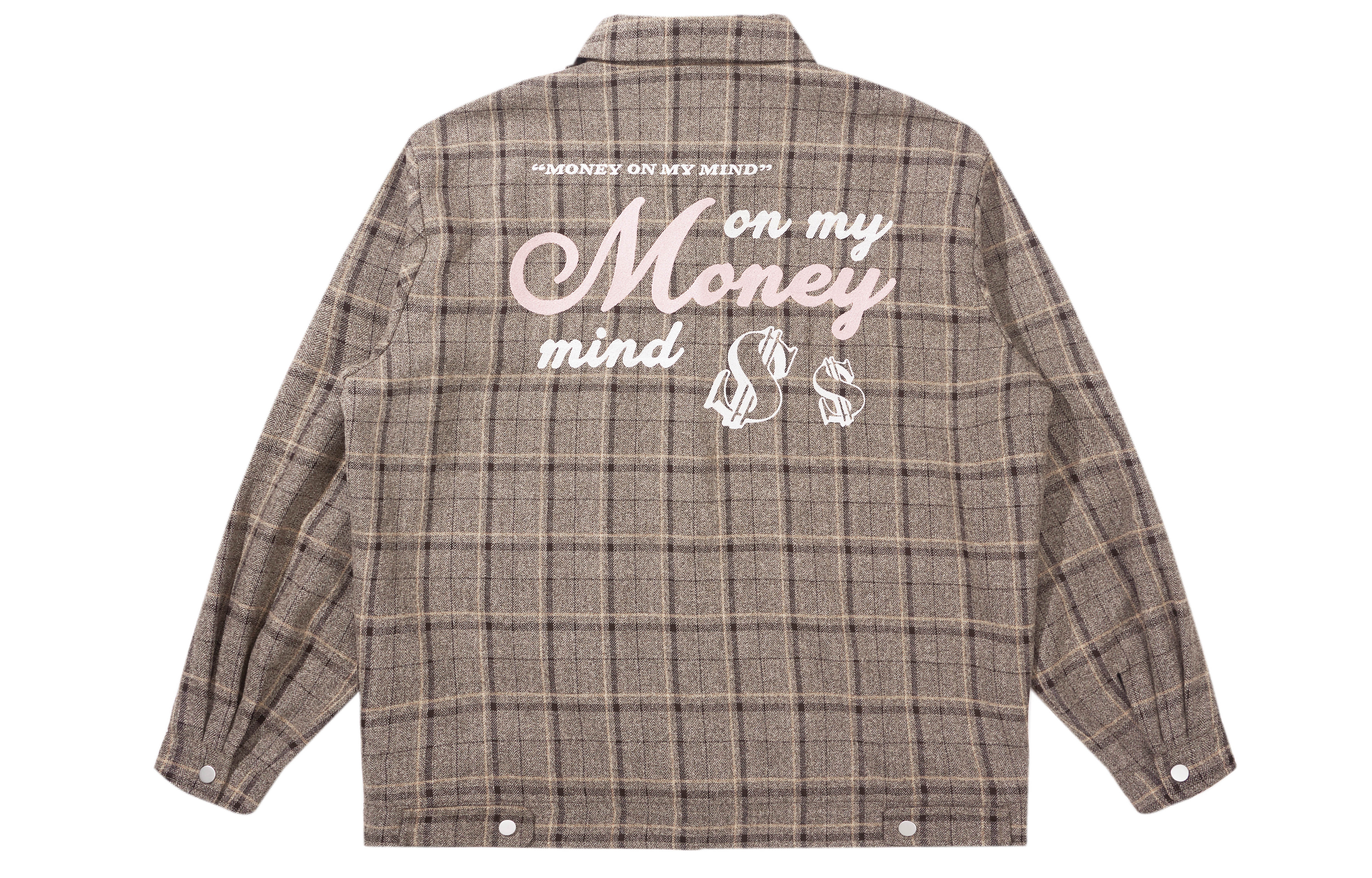 HARSH AND CRUEL SS22 Retro Plaid Loose Letter Print Jacket Unisex HM221040085