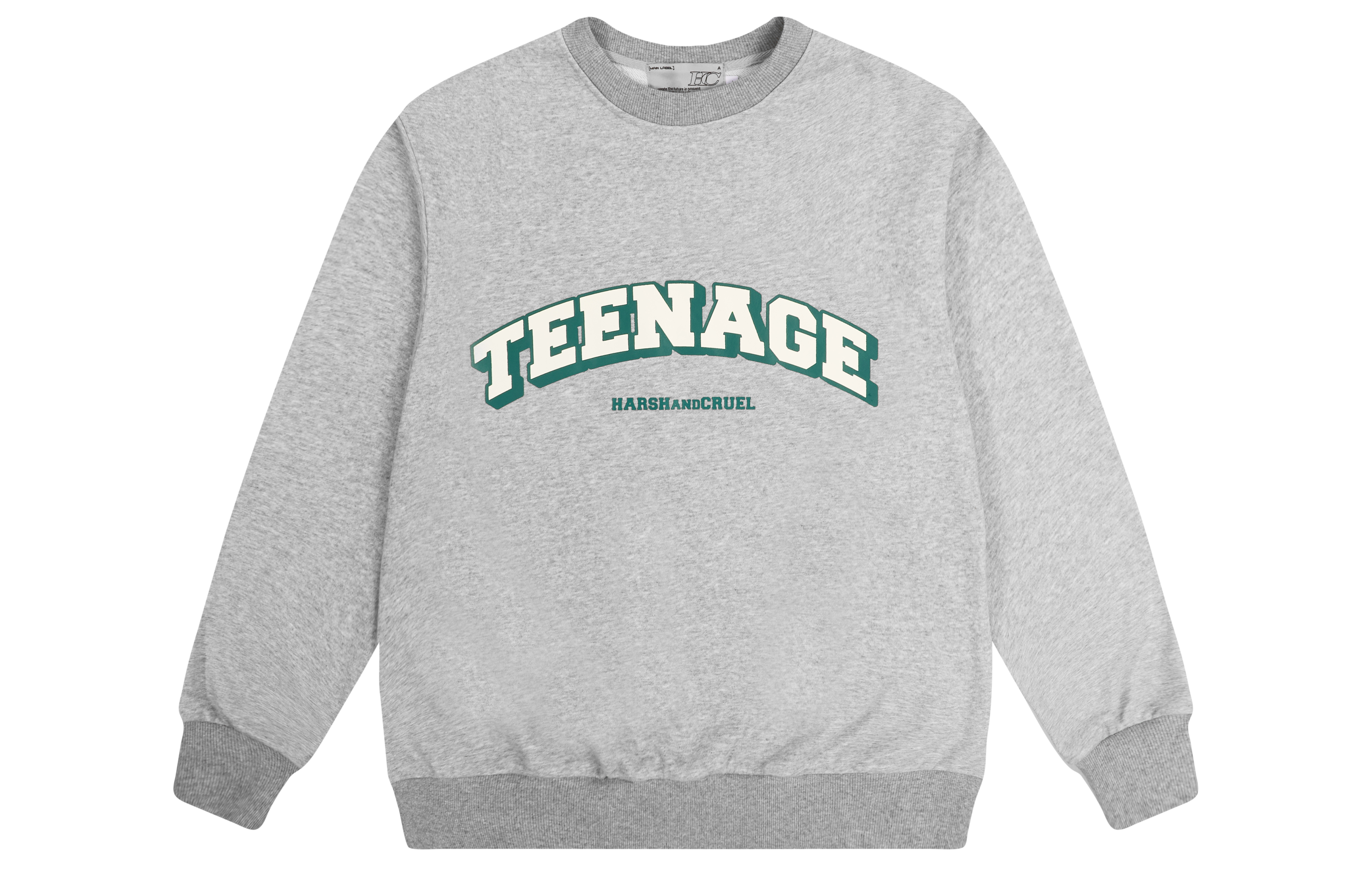 HARSH AND CRUEL SS22 Retro Varsity Lettering Loose Sweatshirt Unisex HX221020064