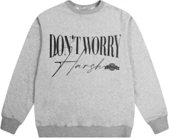 HARSH AND CRUEL SS22 Vintage College Handwritten Print Loose Crewneck Sweatshirt HX221020065 HARSH AND CRUEL SS22 Vintage College Handwritten Print Loose Crewneck Sweatshirt HX221020065