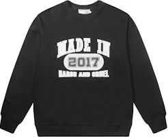 HARSH AND CRUEL SS22 Vintage Retro Jersey Design Loose Crewneck Sweatshirt Unisex HY221030163 HARSH AND CRUEL SS22 Vintage Retro Jersey Design Loose Crewneck Sweatshirt Unisex HY221030163