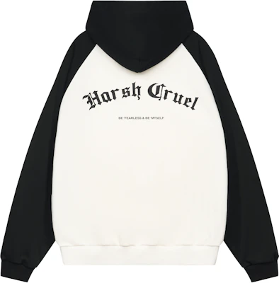 HARSH AND CRUEL SS23 哥德印花拼接連帽衫 男女街頭休閒款 HM231030017 Buy HARSH AND CRUEL SS23 哥德印花拼接連帽衫 男女街頭休閒款 HM231030017
