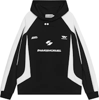 HARSH AND CRUEL SS23 Retro Letter Print Loose Fit Hoodie Unisex - Black HM231030036 HARSH AND CRUEL SS23 Retro Letter Print Loose Fit Hoodie Unisex - Black HM231030036