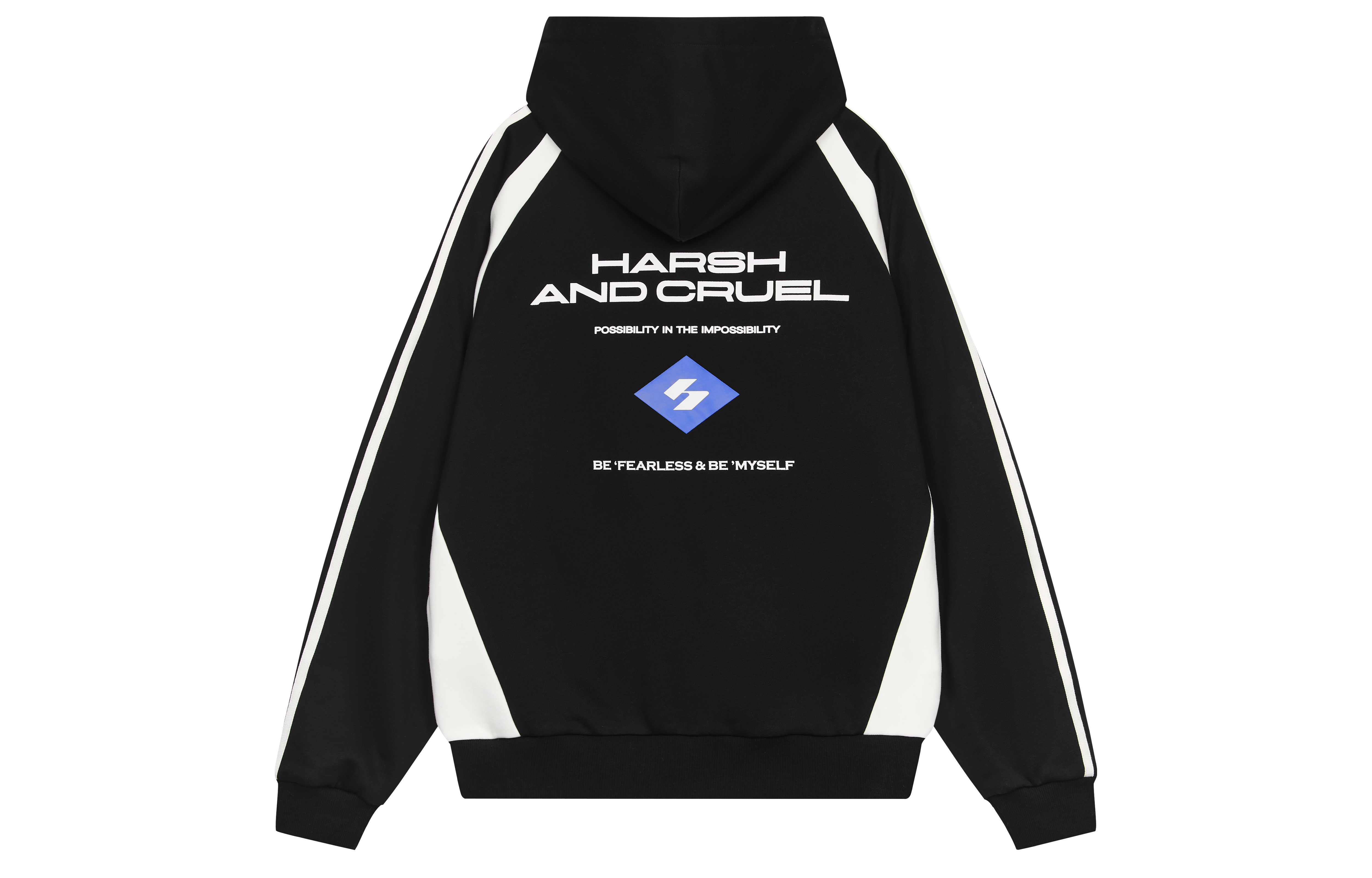 HARSH AND CRUEL SS23 Retro Patchwork Letter Print Hoodie - Unisex Casual Fit HM231030044