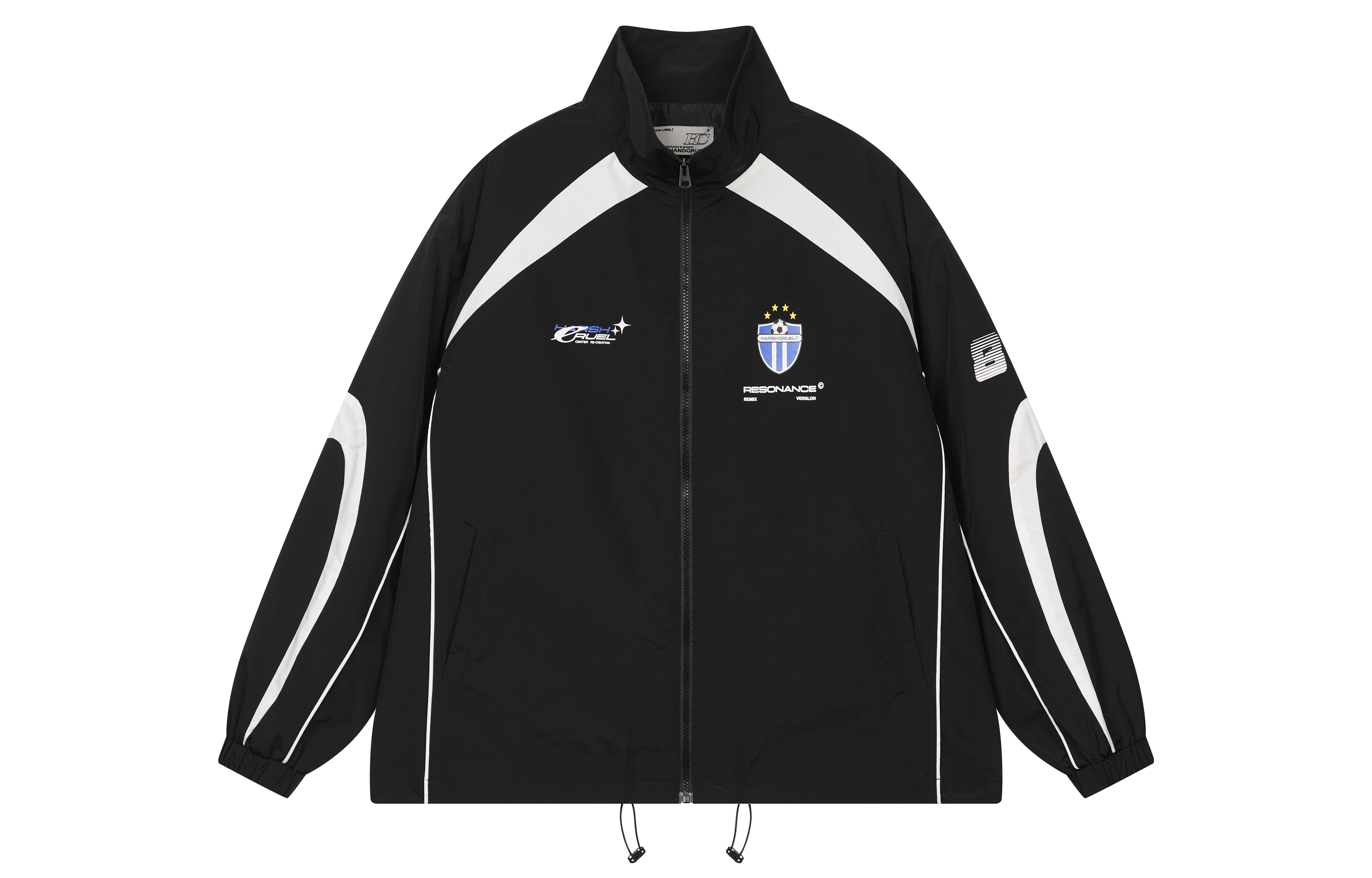 HARSH AND CRUEL SS23 Unisex Soccer-Inspired Letter Print Loose Track Jacket HM231050010