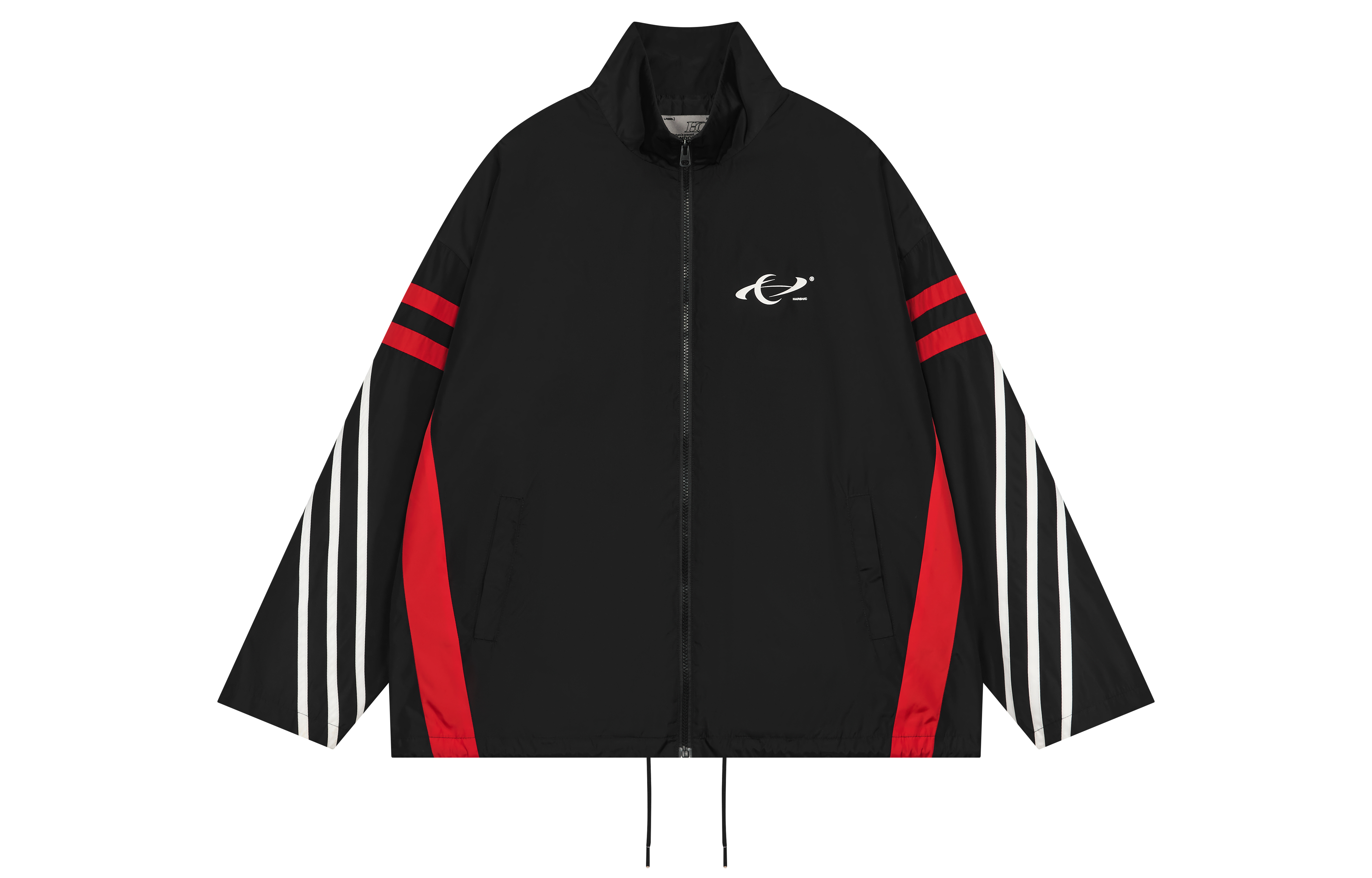 HARSH AND CRUEL Striped Letter Print Soccer-Inspired Track Jacket Unisex HM231050001