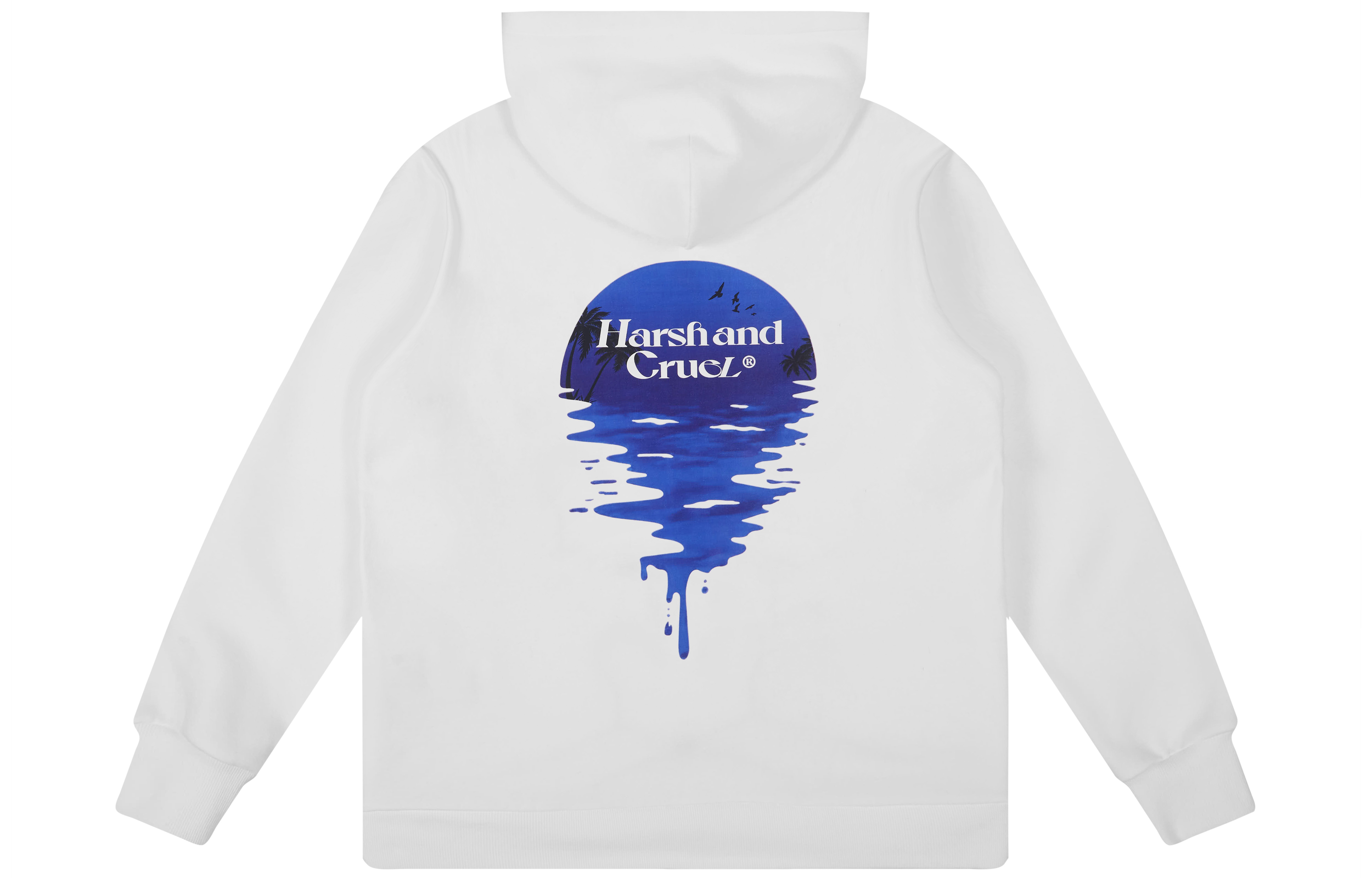 HARSH AND CRUEL Sunset Gradient Beach Fleece Hoodie Unisex HW214020340