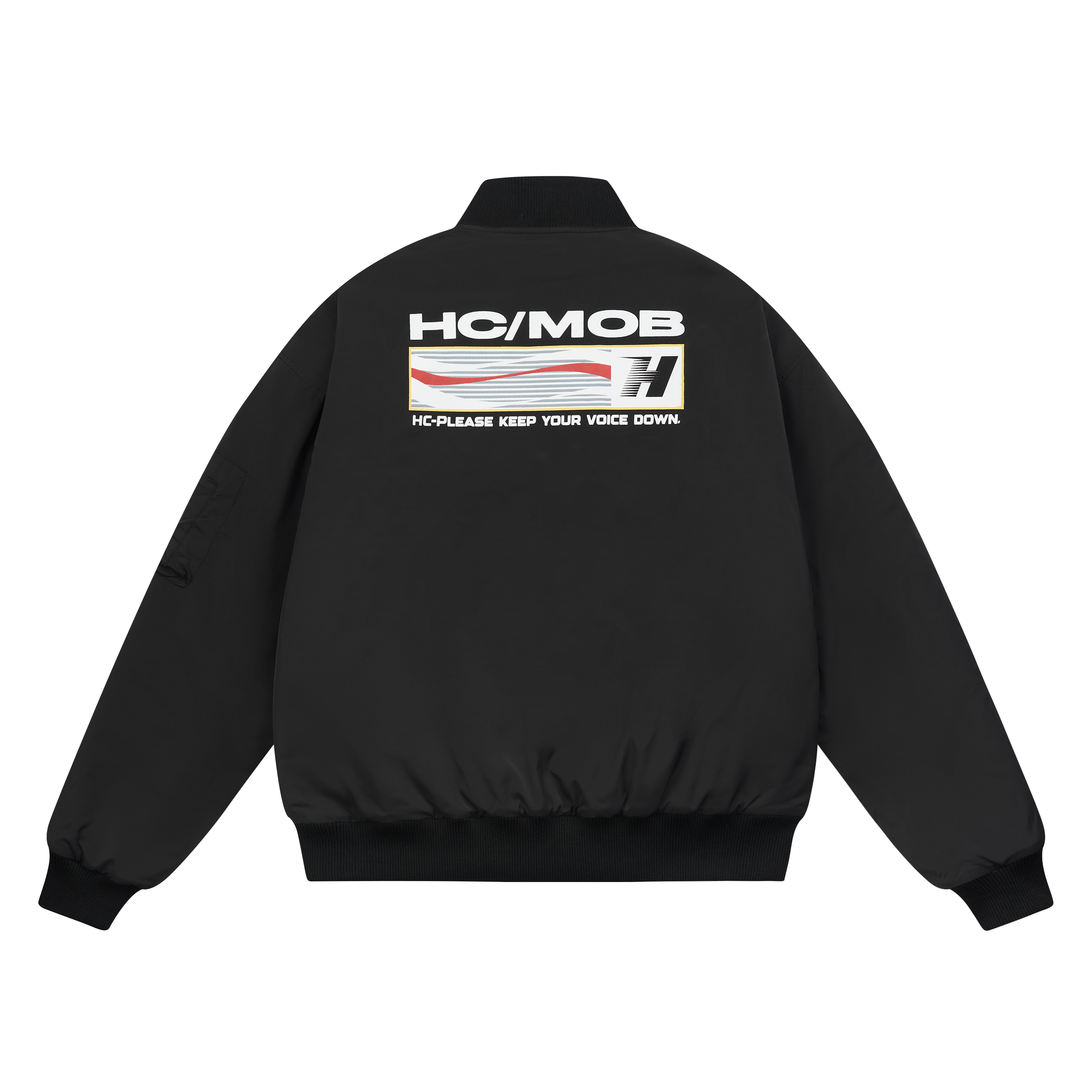 HARSH AND CRUEL Unisex American Street Flag Print Bomber Jacket HN233050493