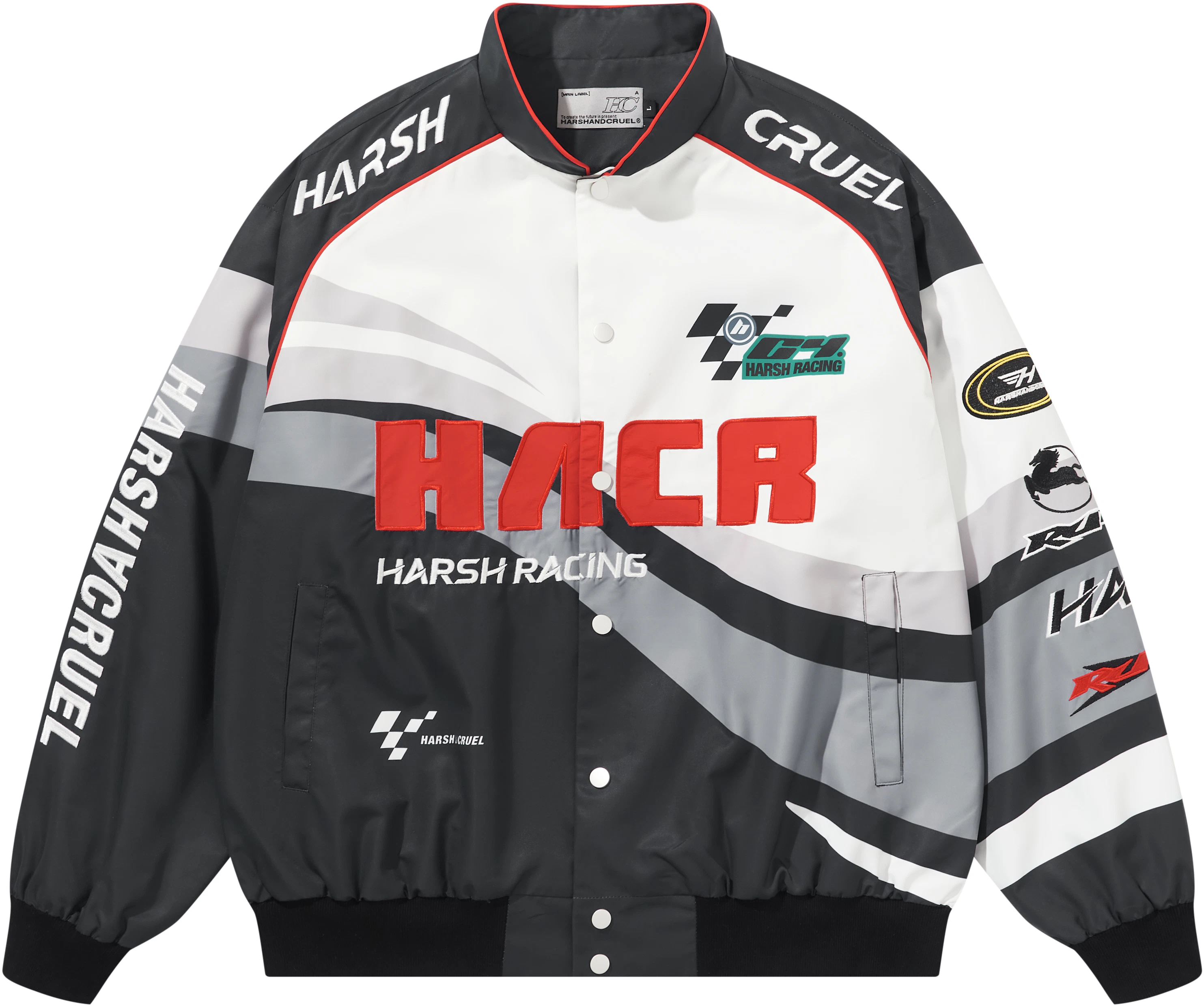 harsh-and-cruel-unisex-black-vintage-color-block-racing-jacket-hx-241050034