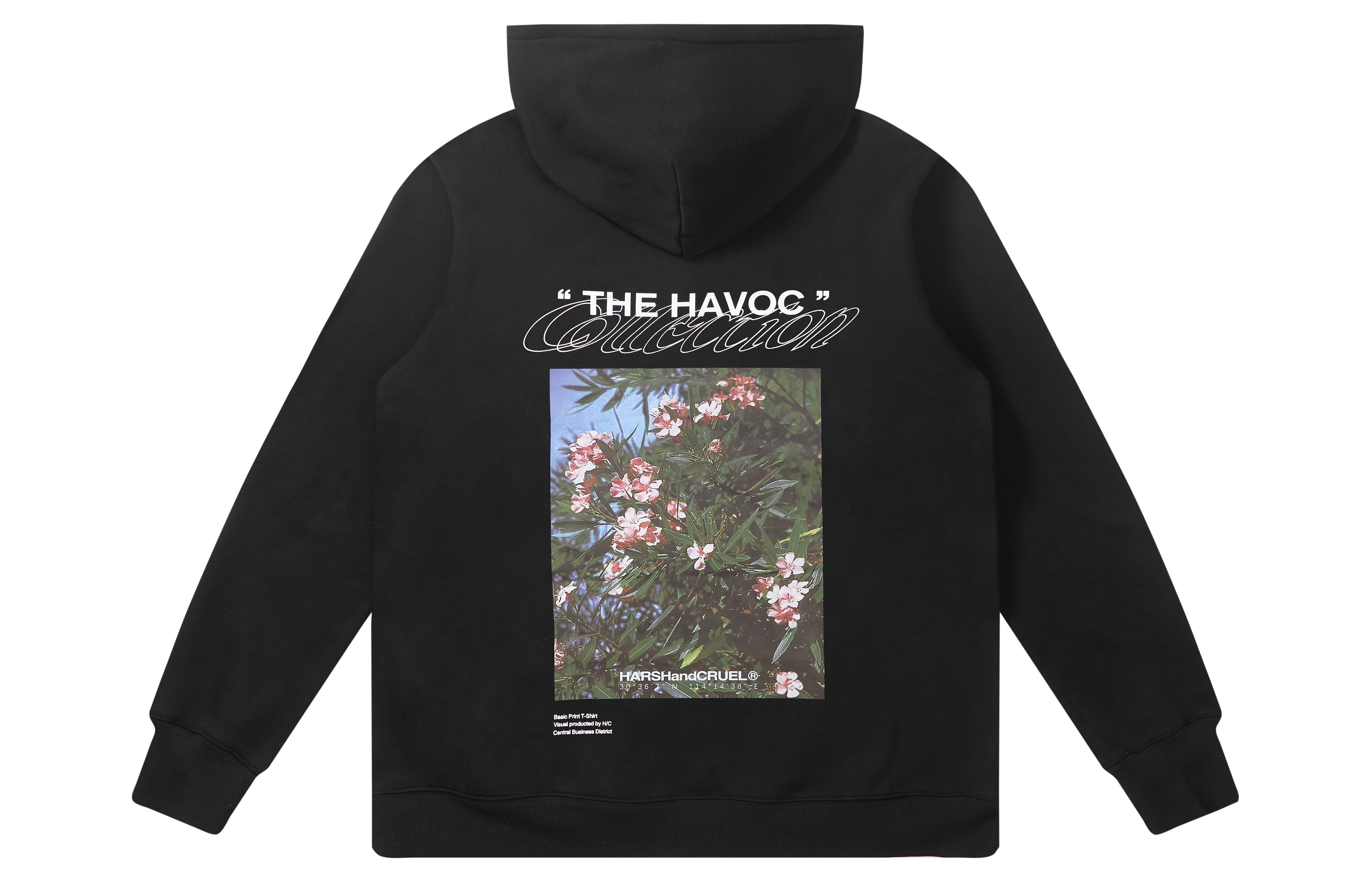 HARSH AND CRUEL Vintage Floral Print Oversized Hoodie Unisex Casual Wear HW213020182