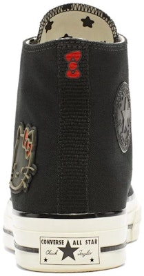 Hello Kitty x Converse Chuck 70 Hi Top 'Negro' 163902C Shop Hello Kitty x Converse Chuck 70 Hi Top 'Negro' 163902C