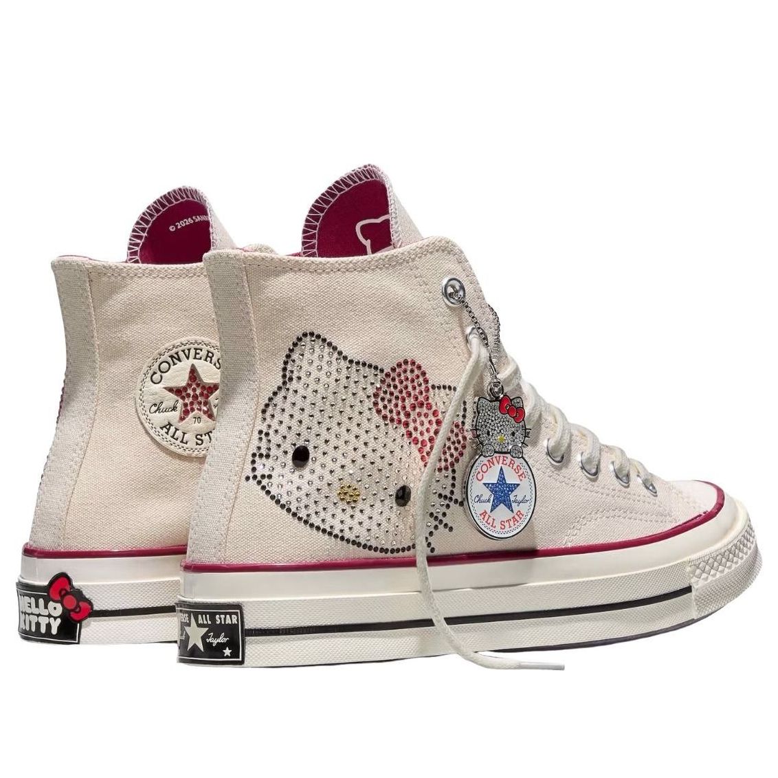 Order 三麗鷗 x Converse Chuck 70 Hi Hello Kitty 施華洛世奇 米白色 A17695C