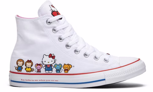 Hello Kitty x Converse Chuck Taylor All Star Canvas Hi 'Putih' 162944C Buy Hello Kitty x Converse Chuck Taylor All Star Canvas Hi 'Putih' 162944C